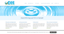 Desktop Screenshot of dhlaw.org.uk